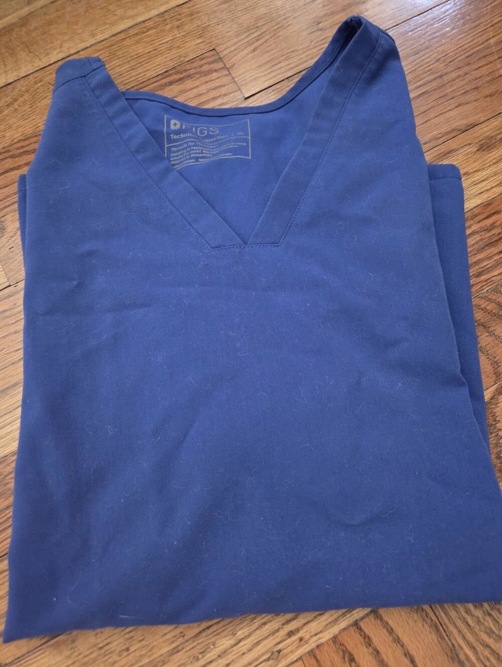 Figs Royal Blue V-Neck Scrub Top